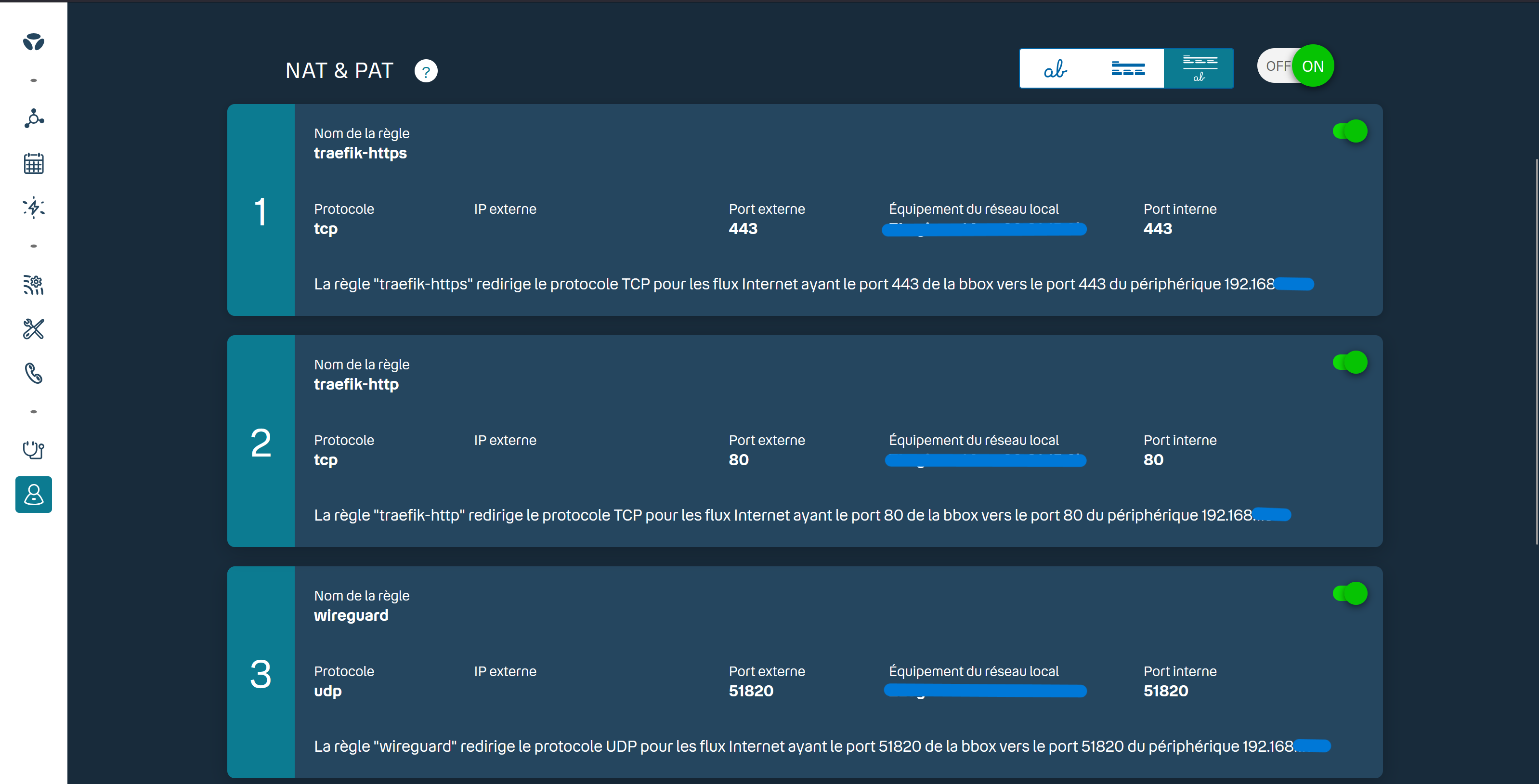Home router port-forwarding rules